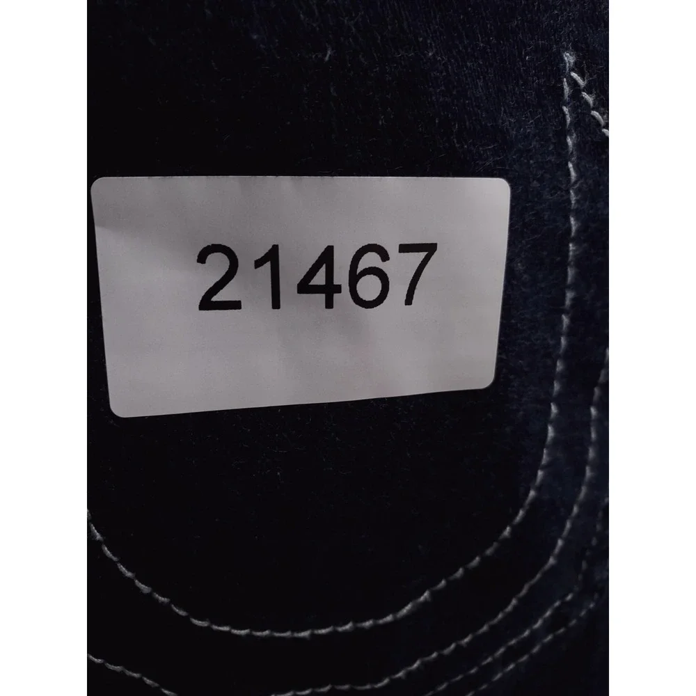 True Religion Jeans Mens 38x34 Blue Slim Straight Stretch Denim Dark Wash